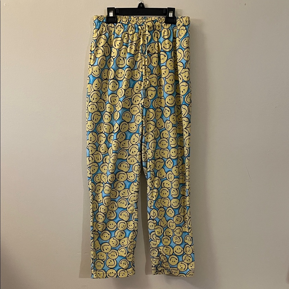 Smiley Face Patterned Pajama Pants
